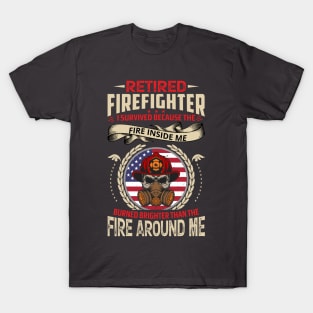 Retired firefighters are survivors T-Shirt